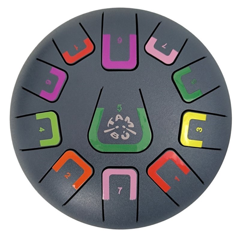 Tambú - Tongue drum 11 notes gris anthracite