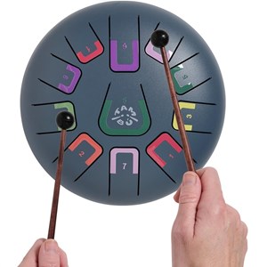 Tongue drum 11 notes gris anthracite
