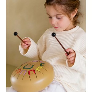 Tongue drum 11 notes doré