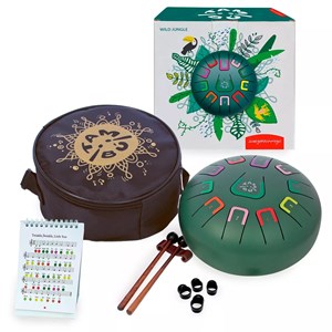 Tongue drum 11 notes vert