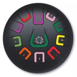 Tongue drum 11 notes noir