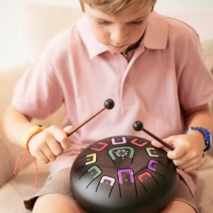 Tongue drum 11 notes noir