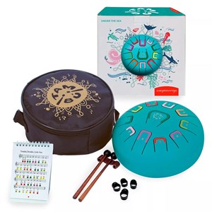 Tongue drum 11 notes bleu turquoise