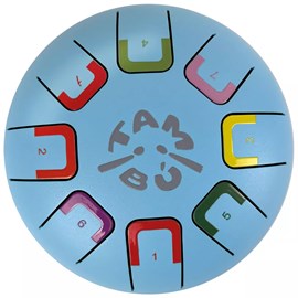 Tongue drum 8 notes bleu ciel