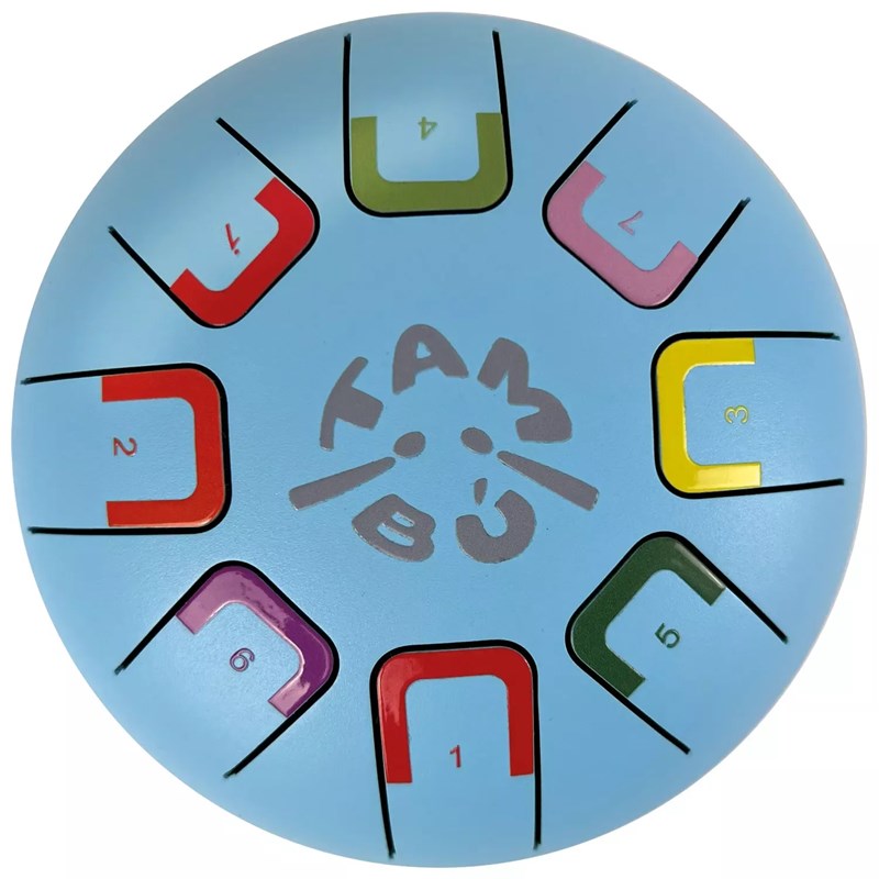 Tongue drum 8 notes bleu ciel