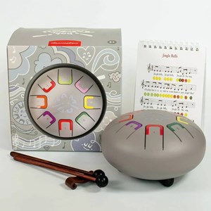 Tongue drum 8 notes gris clair