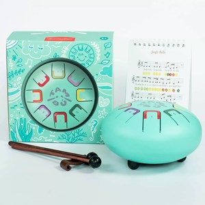 Tongue drum 8 notes turquoise