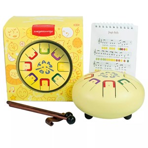 Tongue drum 8 notes jaune