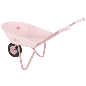 Brouette rose fairy garden