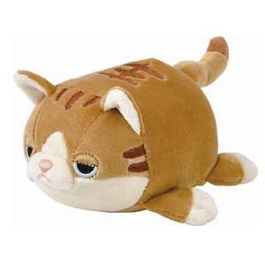 Peluche mugi le bébé chat brun 11 cm