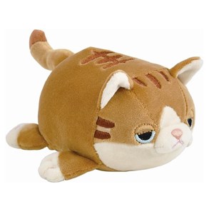 Peluche mugi le bébé chat brun 11 cm
