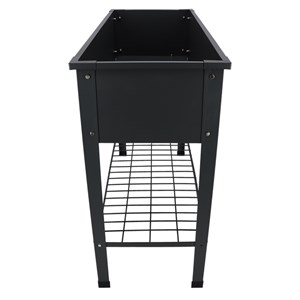 Carré potager en métal anthracite