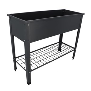 Carré potager en métal anthracite