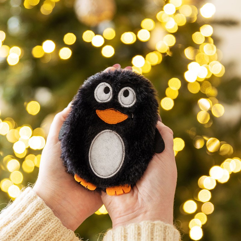 Chaufferette main réutilisable pingouin