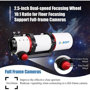 Télescope 80mm f6 apo sv550 svbony