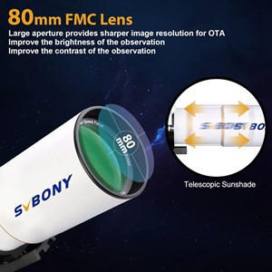 Lunette 80mm f7 ed svbony