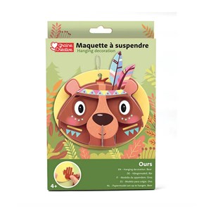 Maquette a suspendre ours -3d carton