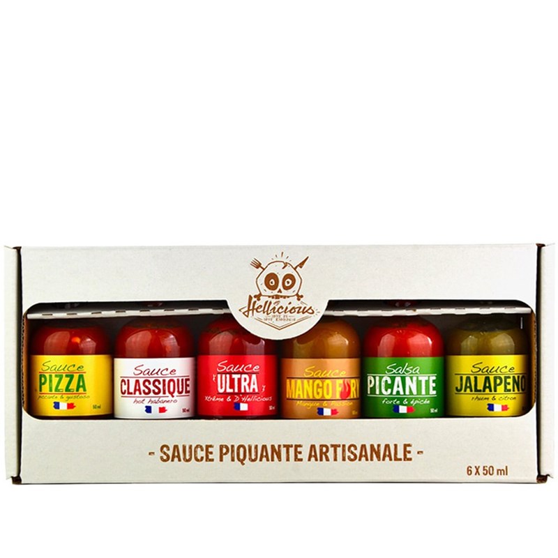 Coffret sauces piquantes hellicious