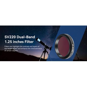 Filtre 7nm dual band 1.25 pouces svbony