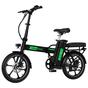Colorway vélo électrique 16pc pliant noir