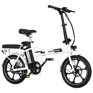 Colorway vélo électrique 16pc pliant blanc