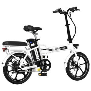 Colorway vélo électrique 16pc pliant blanc