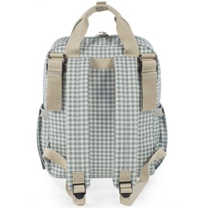 Sac à dos à langer i love vichy vert