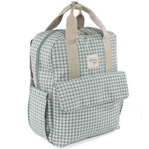 Sac à dos à langer i love vichy vert
