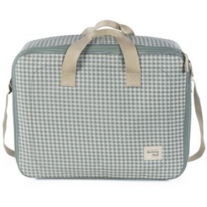 Valise de maternité i love vichy vert
