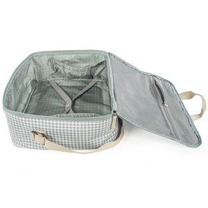 Valise de maternité i love vichy vert