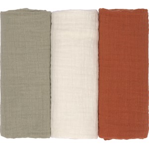 Lot de 3 langes en mousseline little forest (60 x 60 cm)