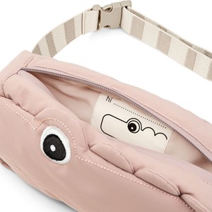 Sac banane matelassé enfant croco rose