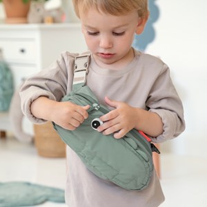 Sac banane matelassé enfant croco rose