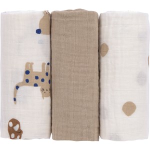Lot de 3 langes little mateys bleu roi (60 x 60 cm)