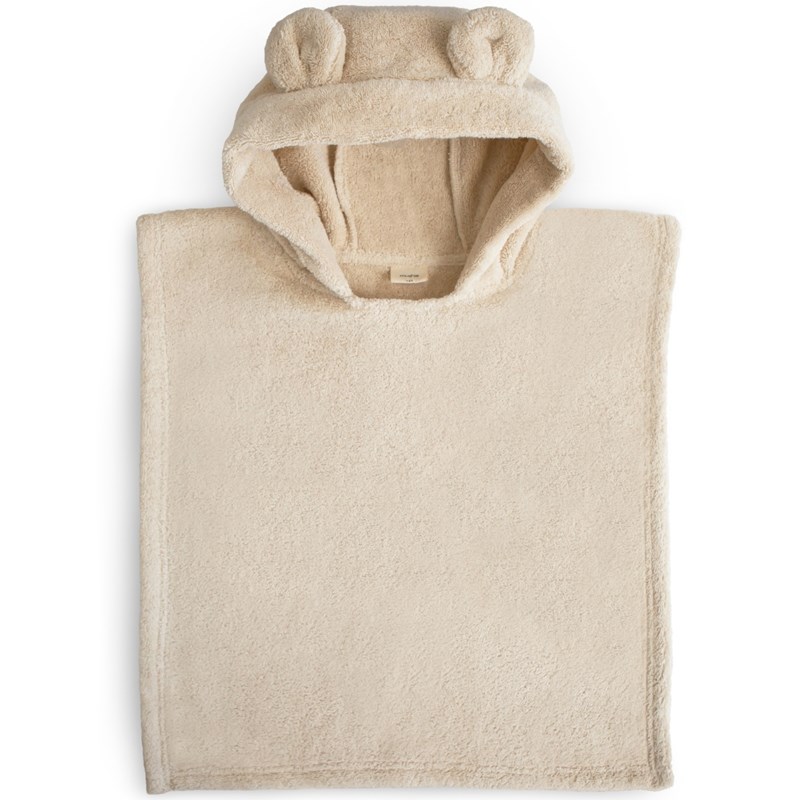 Mushie - Poncho de bain bear fog (1-3 ans)