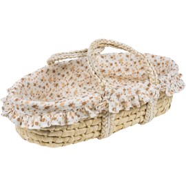 Couffin en osier pour poupée