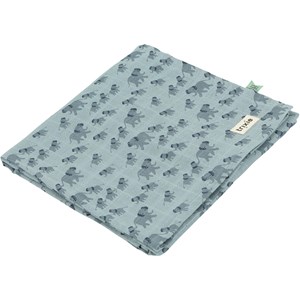 Maxi lange en mousseline enchanting elephant (110 x 110 cm)