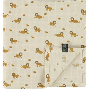 Maxi lange en mousseline lively lion (110 x 110 cm)