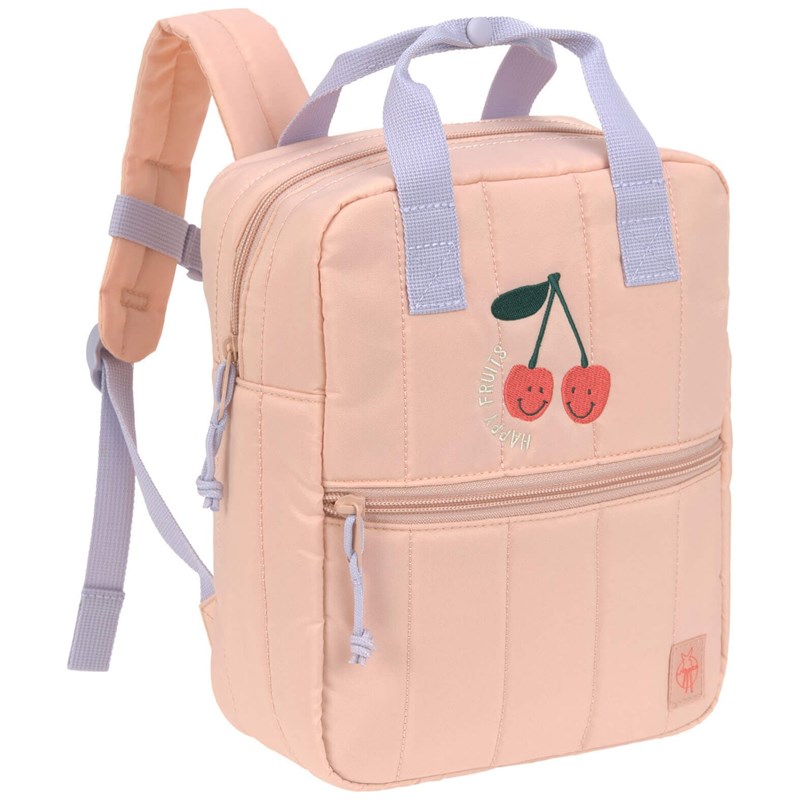 Mini sac à dos carré little gang cerise pêche