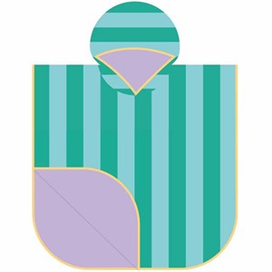Poncho de plage lagon (60 x 60 cm)