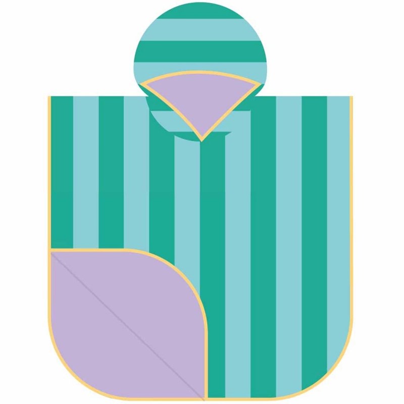 Poncho de plage lagon (60 x 60 cm)