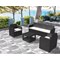 Ensemble jardin ramo 5 places Noir
