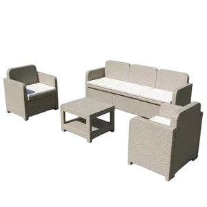 Ensemble jardin ramo 5 places Beige