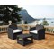 Salon jardin rotin 2 places midgard Noir