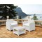 Salon jardin rotin 2 places midgard Blanc