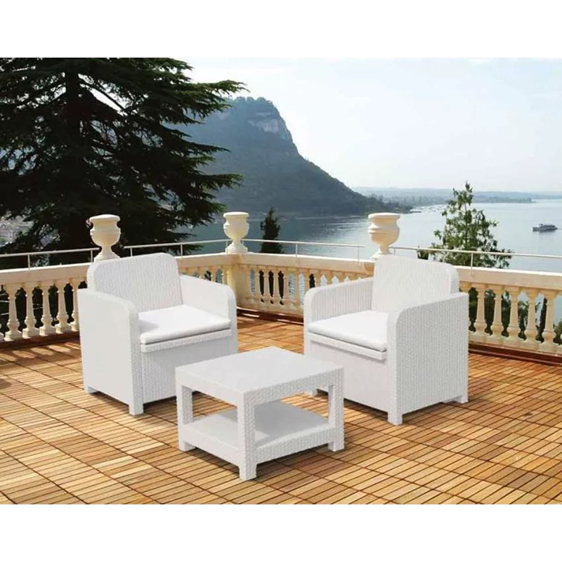 Salon jardin rotin 2 places midgard