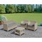 Salon jardin 4 places elphame rotin Beige