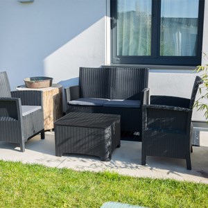 Ensemble jardin svartalfheim 4 pcs Noir