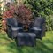 Ensemble jardin alfheim 2 fauteuils Noir