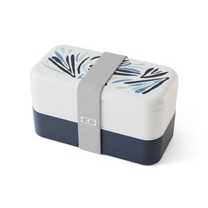 Lunch box rectangle 2x500ml bleu nordic